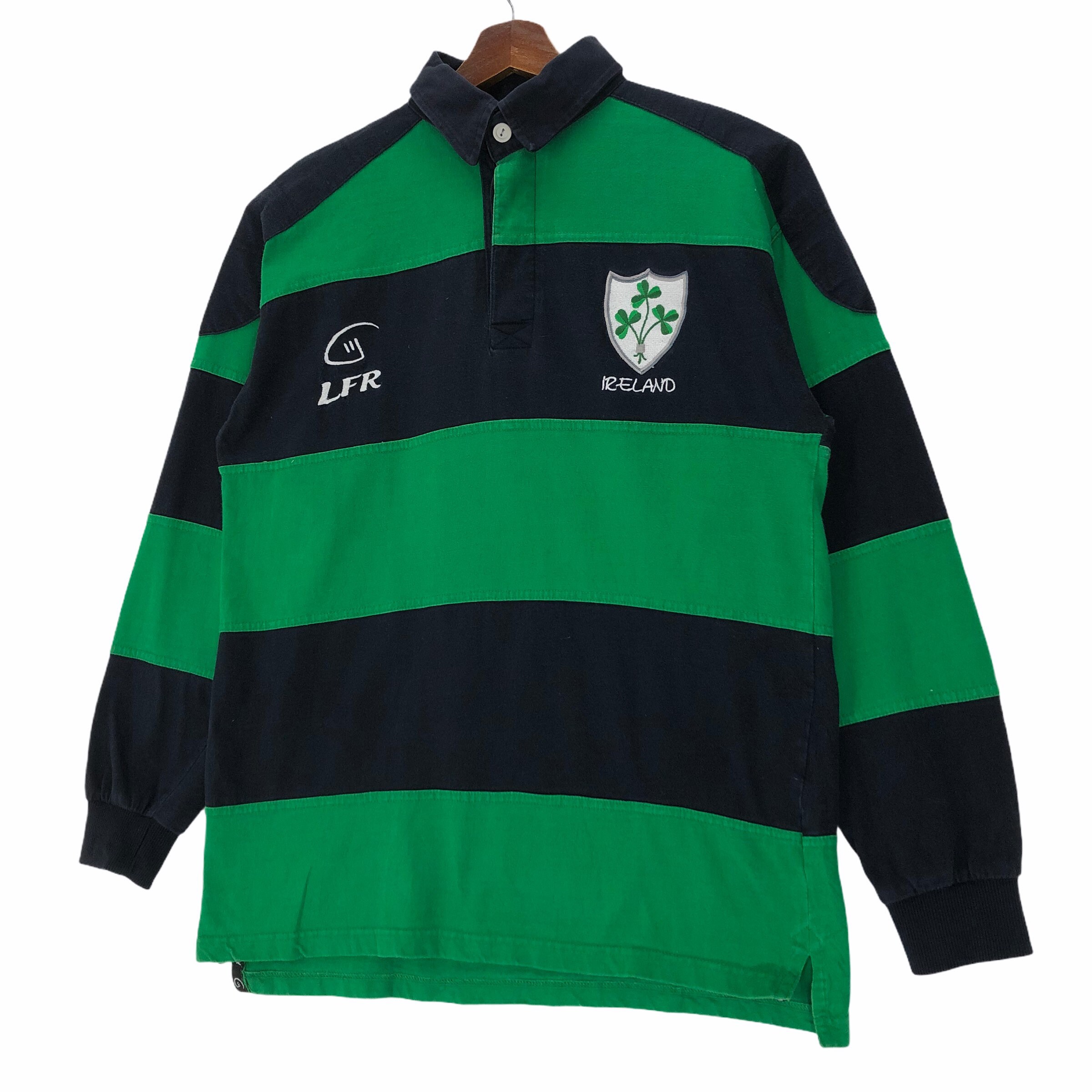 Vintage LFR Ireland Rugby Shirt Button LFR Ireland Rugby Etsy Australia