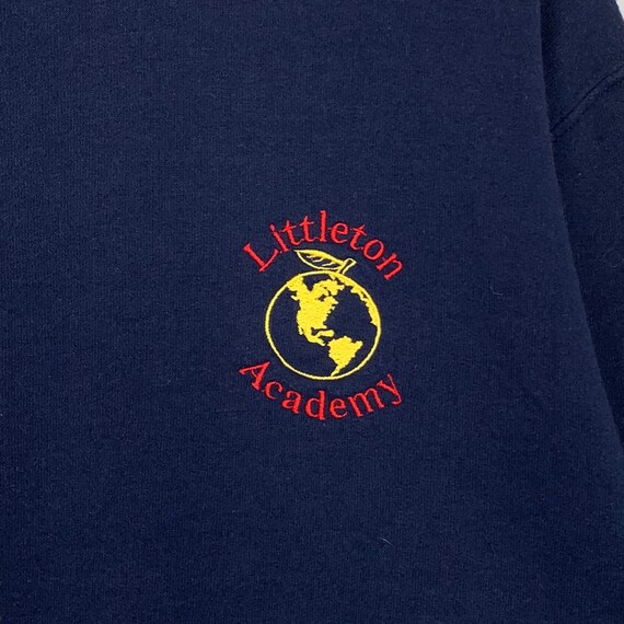 Vintage Littleton Academy Sweatshirt Crewneck Lit… - image 5