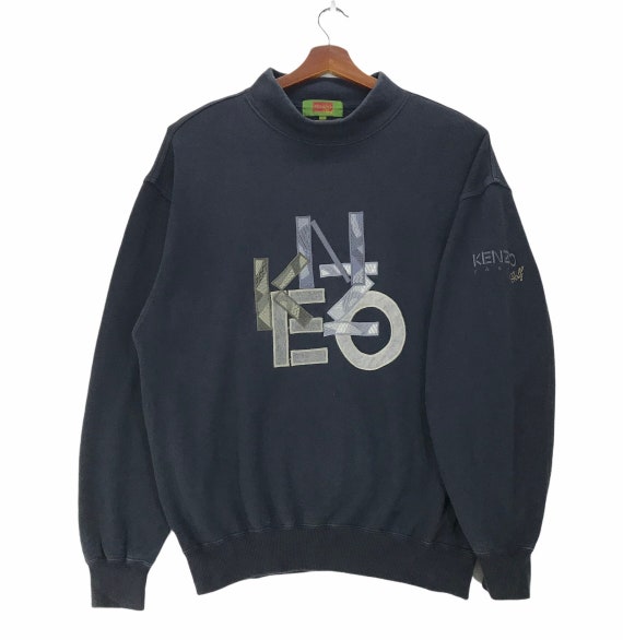 Vintage Kenzo Sweatshirt Embroidery Spellout Kenzo Paris Golf Sportwear Pullover Size Medium. Etsy