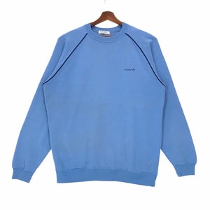 Vintage 90s Adidas Small Logo Embroidery Spellout Adidas Sweatshirt Pullover Size Large.