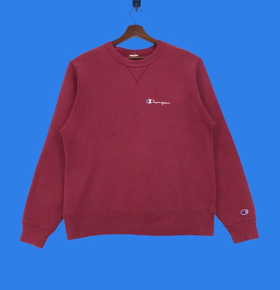 Champion Small Logo Sweatshirt in Red