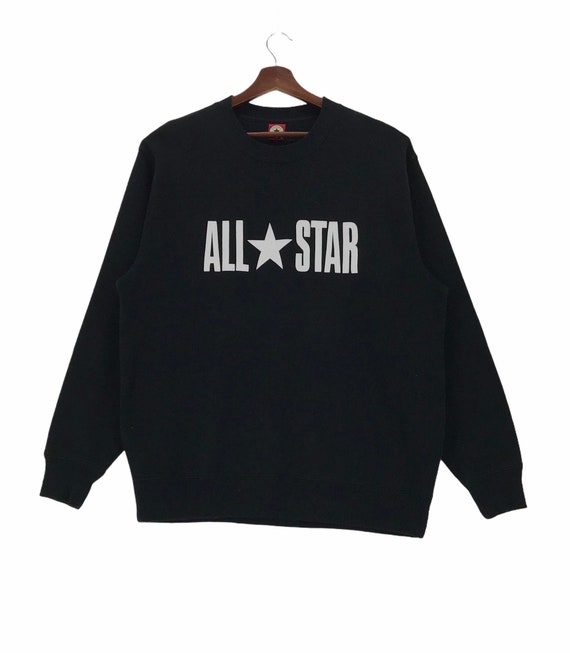 Vintage All Star Converse Sweatshirt Crewneck Spellout All | Etsy