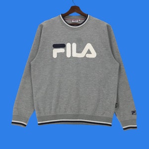 Vintage Fila Sweatshirt Spellout Big Logo Large Size Vintage Sweatshirt.
