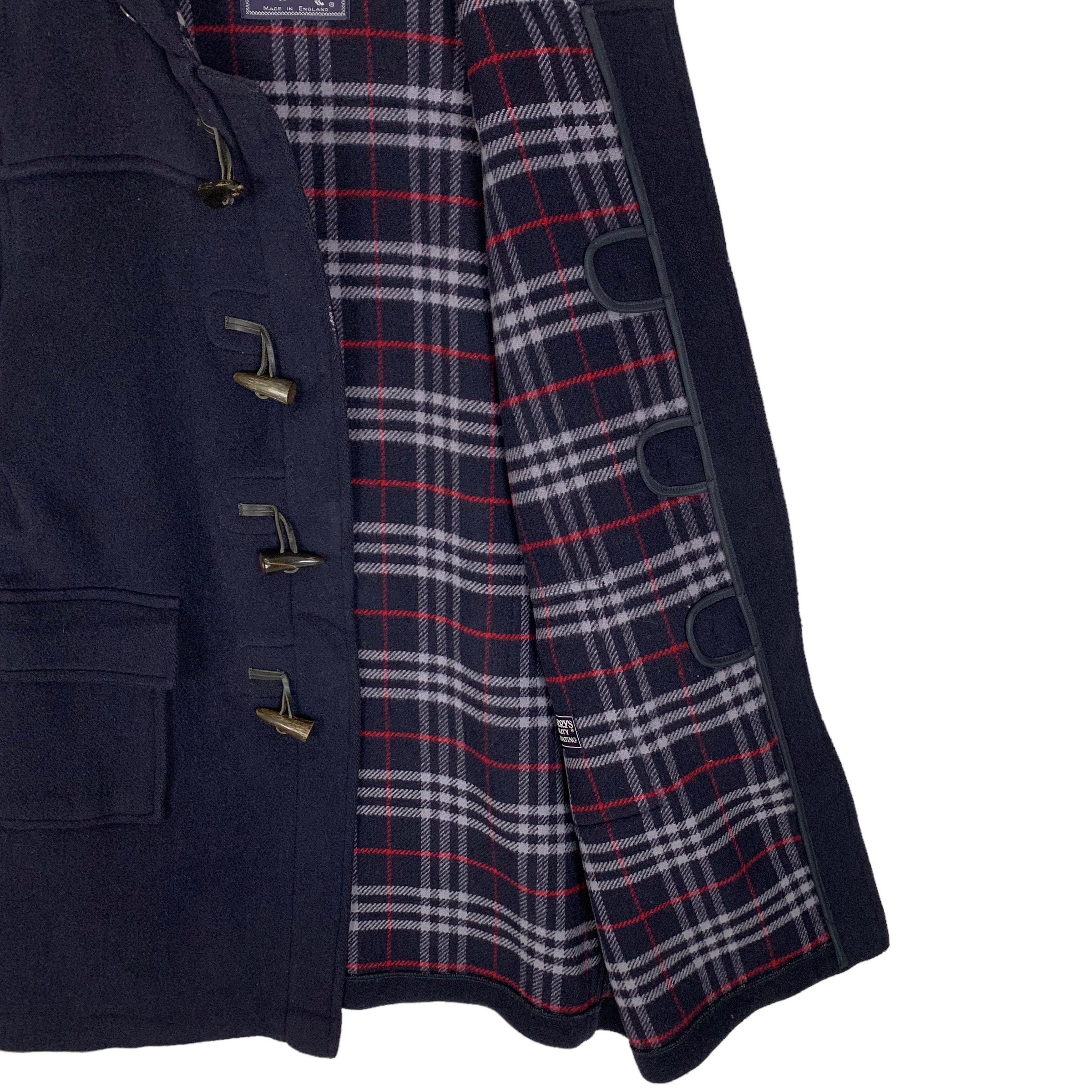 Vintage Burberrys Duffle Coat Burberry Wool Duffle Coat Navy Color