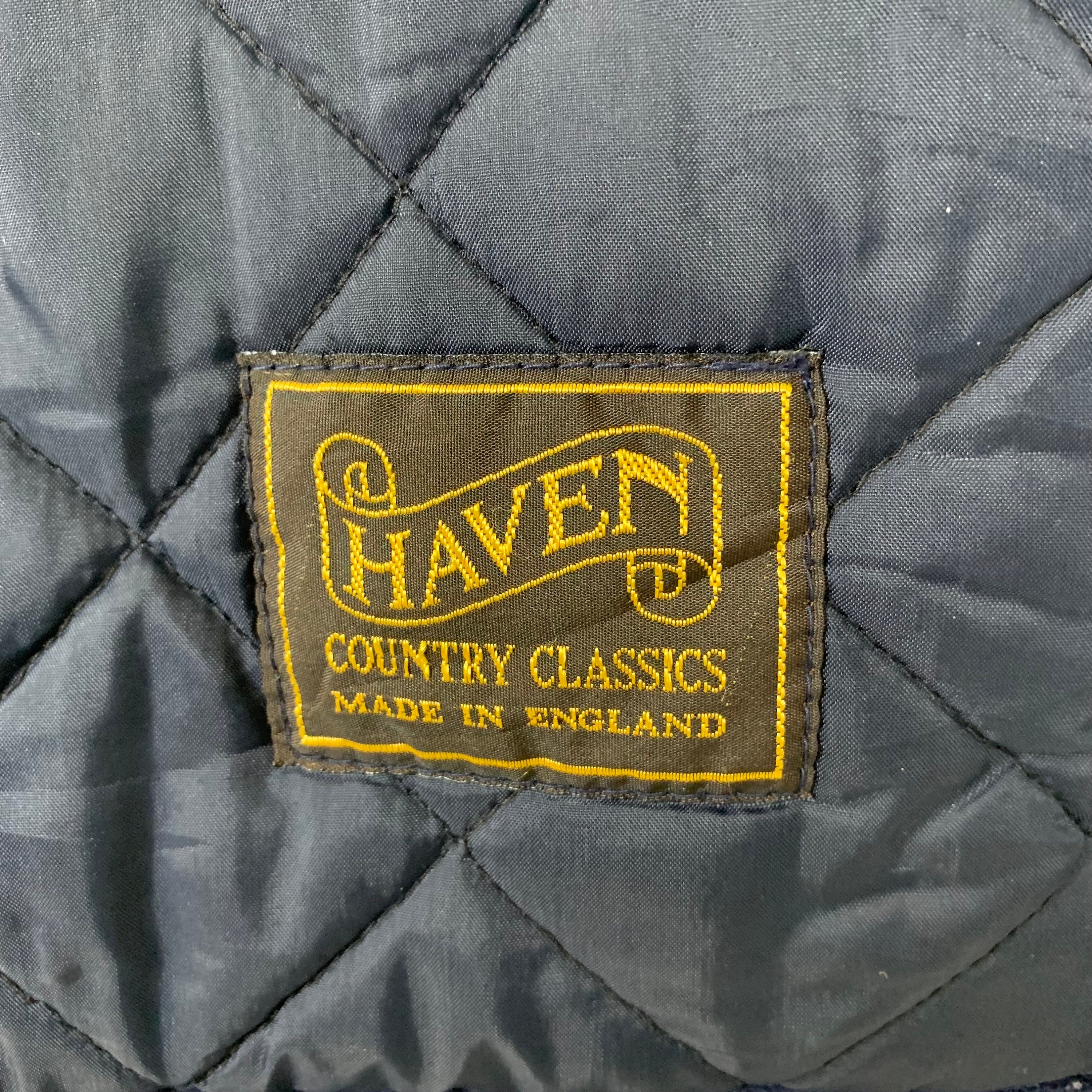 Vintage Haven Country Classic Quilted Jacket Made in England Size 