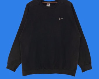 Vintage 90-tals Nike Swoosh-tröja, streetwear-modetröja (stor)