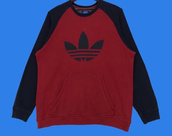 Vintage Adidas Big Logo Crewneck Sweatshirt Pullover Jumper XLarge Size Vintage Sweatshirt.