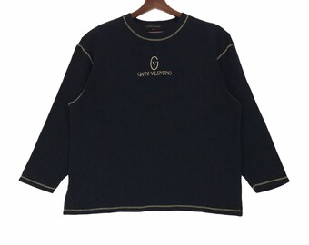 Sudadera vintage bordada de Gianni Valentino de los años 90 (talla mediana)