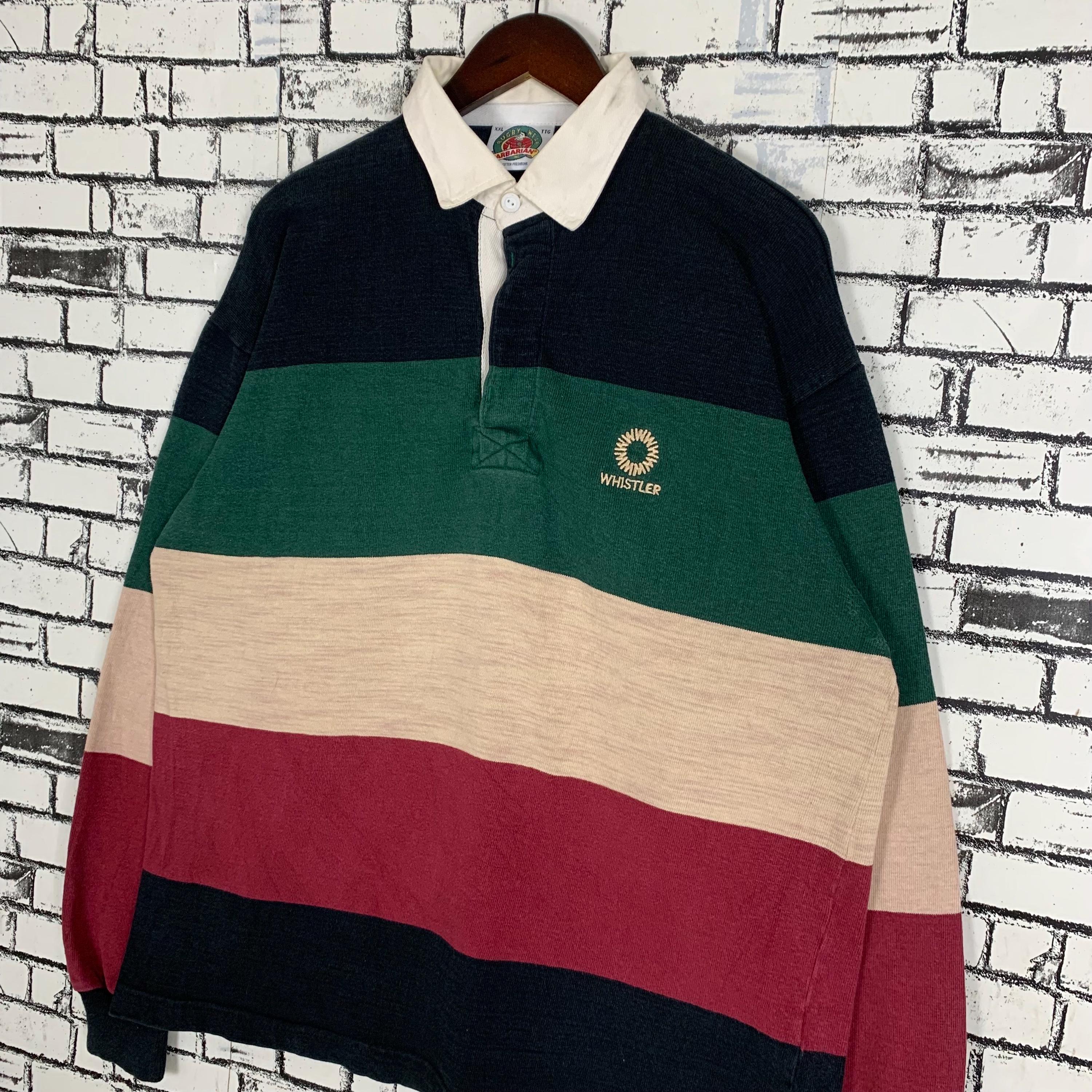 Vintage 90s Sportwear Barbarian Rugby Wear Polo Rugby Shirt - Etsy