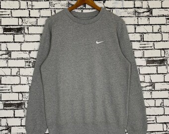 Vintage Nike-sweater met klein logo, maat Medium