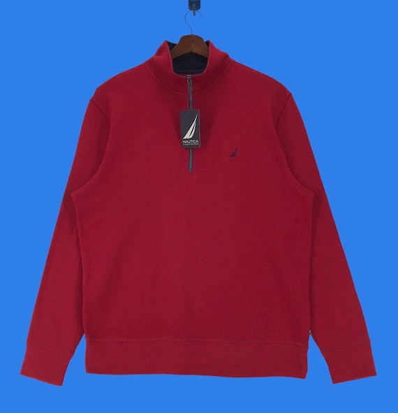 Vintage Nautica American Brand Half Zip Sweatshir… - image 1