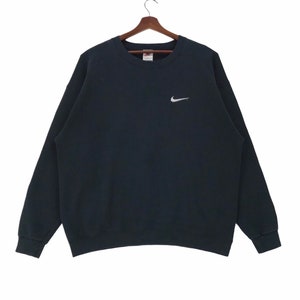 Vintage Nike Small Logo Swoosh Sweatshirt Crewneck Nike Streetwear Fashion Style Pullover Large Size