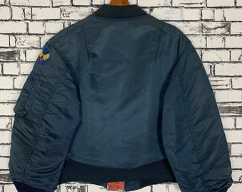 ジャケット・アウター AVIREX reversible ma-1 flightjacket navy Avirex REVERSIBLE MA-1 FLIGHT JACKET size: SizeM Reversible