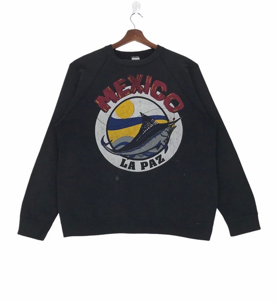 Vintage Mexico La Paz Fishing Sweatshirt Pullover Large Size Vintage Sweatshirt. Etsy Ireland