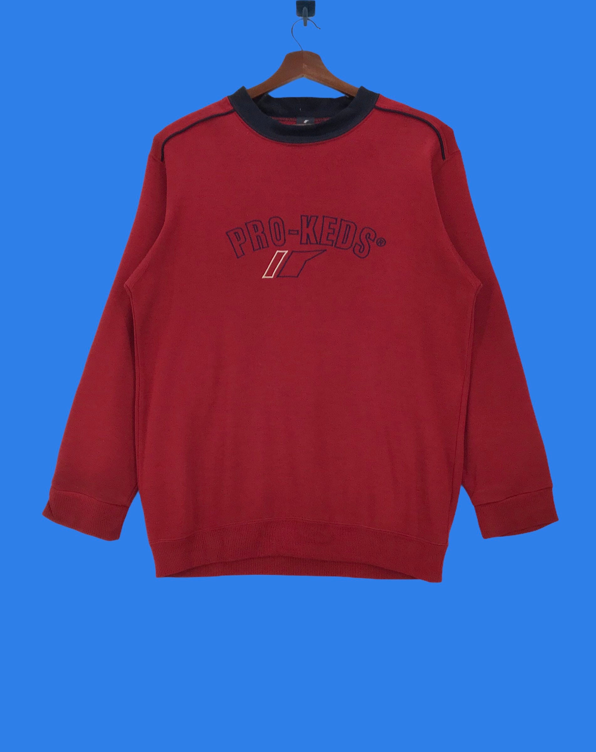 [ KEDS] ★BASIC LOGO SWEATSHIRT Keds Sweatshirt Vintage Pro Keds Big Logo Sweater Vintage