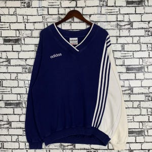 Vintage 90s Sportwear Adidas Small Logo Embroidery Sweatshirt Crewneck