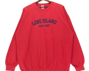 Vintage Long Island New York Crewneck Sweatshirt (XLarge)