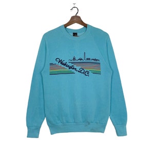 90s Vintage Washington DC Sweatshirt Crewneck Washington DC Capital United States Of America Pullover Size Small.