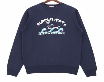 Vintage Surf Sweats Crewneck : Pull de style japonais (Moyen)