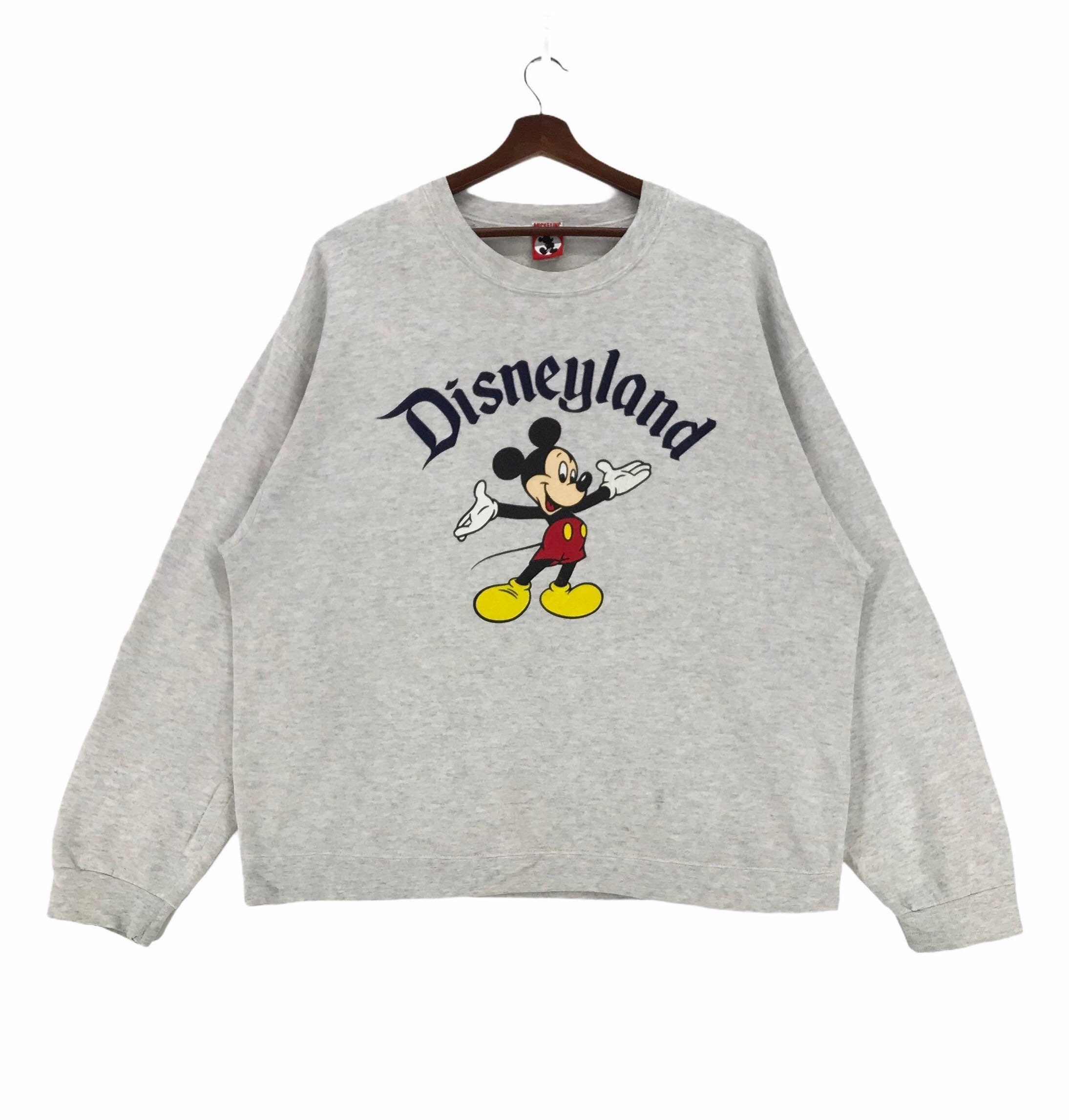 トップス vintage pastel mickey sweat vintage Disney Mickey mouse embroidered sweatshirt sz XL