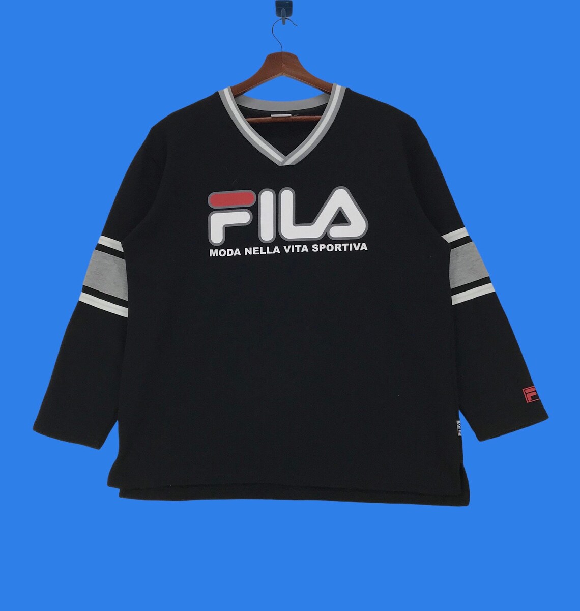 Vintage Fila Moda Nella Vita Sportiva Sweatshirt V Neck Fila - Etsy