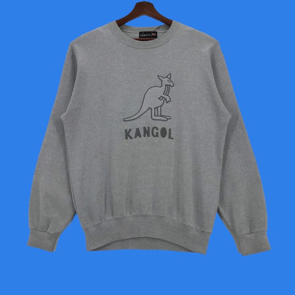 Vintage Kangol Sweatshirt Big Logo Embroidery Kangol Casual Fashion Pullover Large Size Vintage Sweatshirt.
