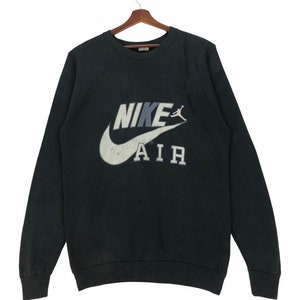 Vintage 80s Nike Air Sweatshirt Crewneck Spellout Nike Air Jordan Sportswear Pullover Size XLarge.