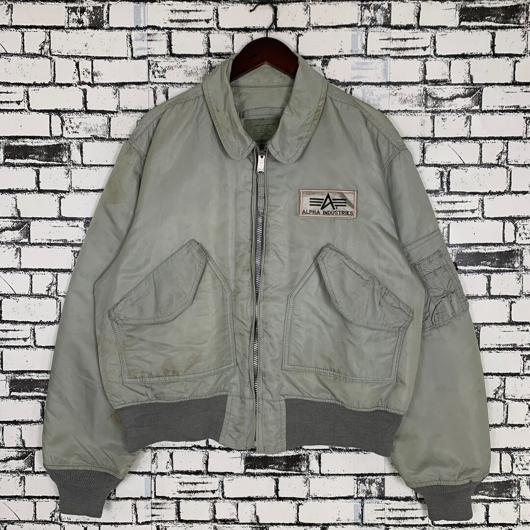 Vintage Alpha Industries CWU 45 Flight Bomber Jacket - Etsy UK
