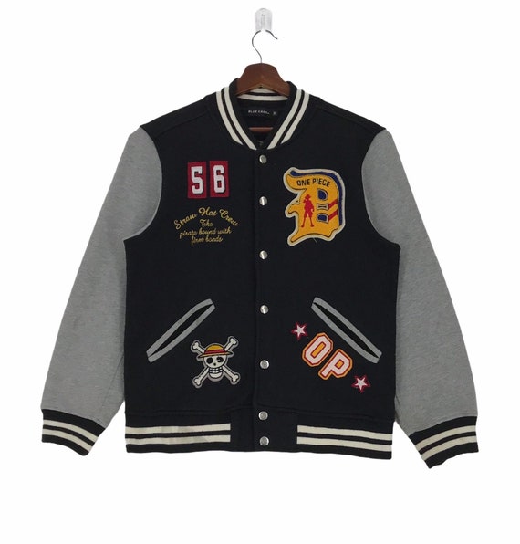 Buy Japanese Anime Varsity Cotton Jacket Sweatshirt One Piece Online in India - Etsy Buy Japanese Anime Varsity Cotton Jacket Sweatshirt One Piece Online in India - Etsy
