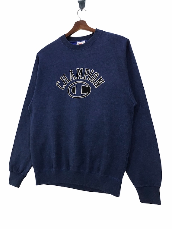Big champion hotsell logo sweatshirt