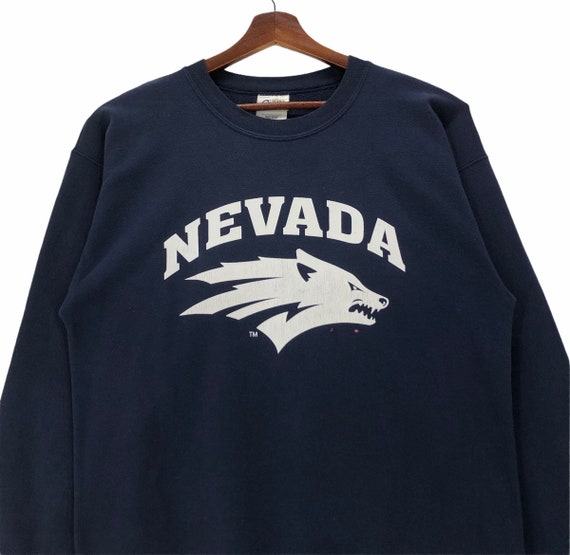 Vintage Nevada Wolf Pack Football Sweatshirt Univ… - image 4