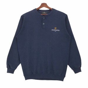 Vintage 90s Luciano Valentino Italy Sweatshirt Button Sweatshirt Small Logo Luciano Valentino Pullover Medium Size Vintage Sweatshirt.