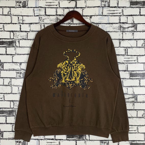 Kansai Yamamoto, Vintage Kansai Yamamoto Japan Fashion Designer Sweatshirt Crewneck