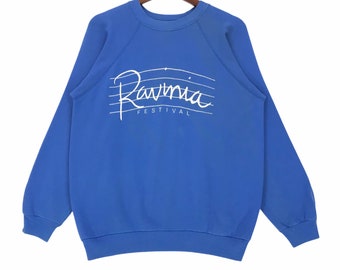 Vintage 80er Jahre The Ravinia Festival Sweatshirt Spellout Ravinia Festival Pullover Medium Size