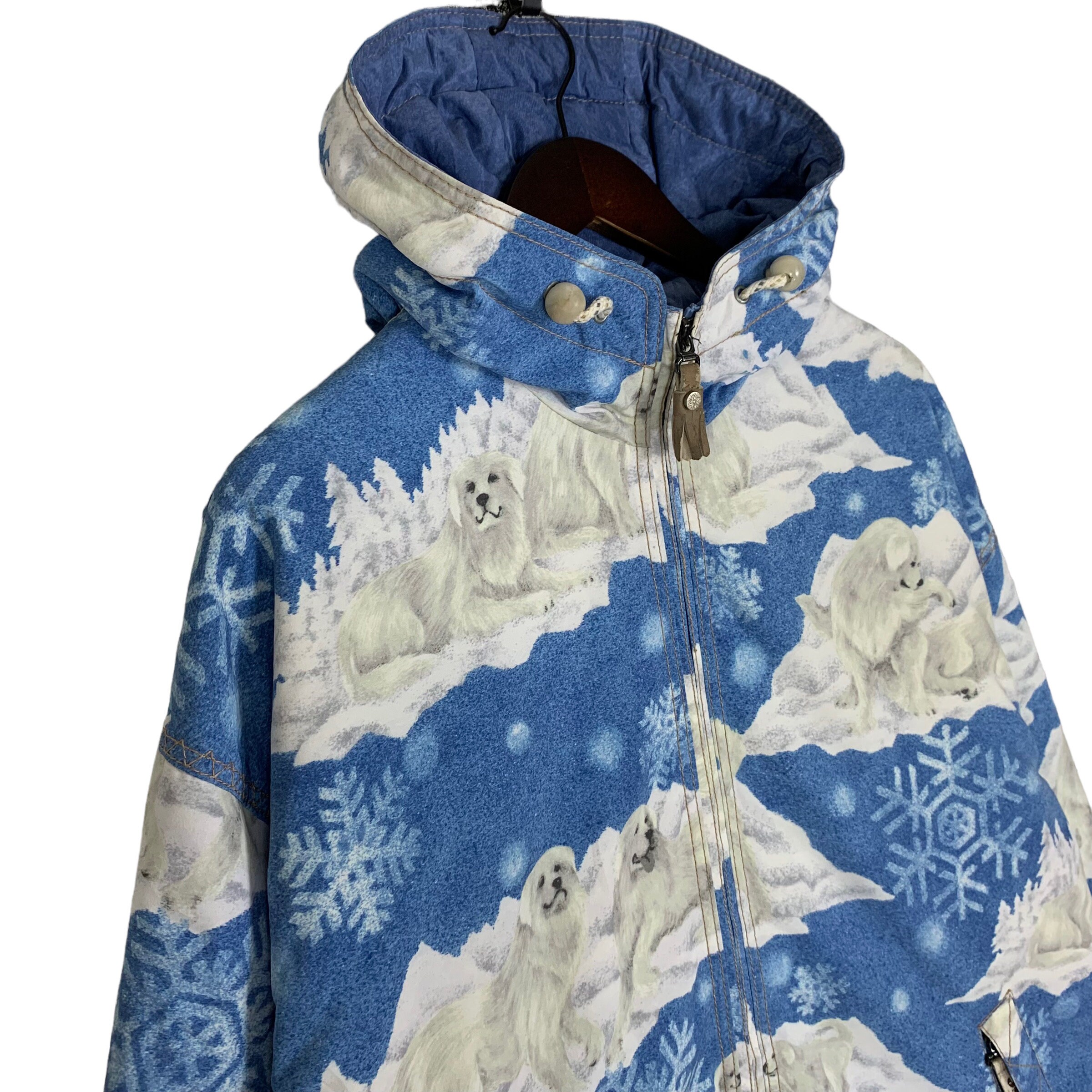 【Curiouse様 】ellesse ITALY♡スノボウェアセット Vintage Ellesse Italian Ski Jacket: Winter Polar Fleece Full Print
