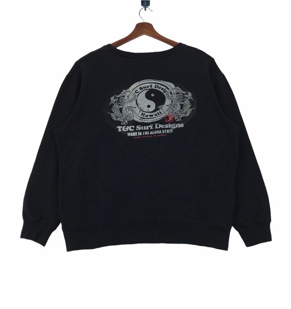Vintage T&C Surf Designs Hawaii Sweatshirt Surf Design Made Vintage T&C Surf Designs Hawaii Sweatshirt Surf Design Made