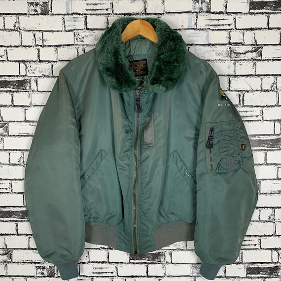 90s vintage Alpha 磯臭 B-15D 38 MADE IN USA