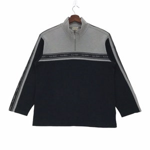 Vintage Elle Sport Half Zip Sweatshirt Elle Paris Designer Fashion Pullover Medium Size Vintage Sweatshirt.