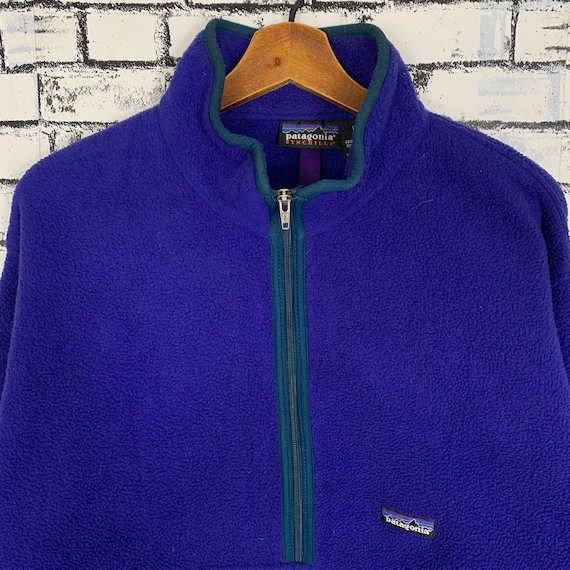 Vintage Patagonia Fleece Jacket Half Zip Fleece Size Large - Etsy