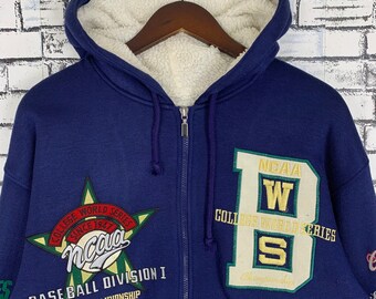 Vintage Ncaa College World Series Baseball Championship Zipper