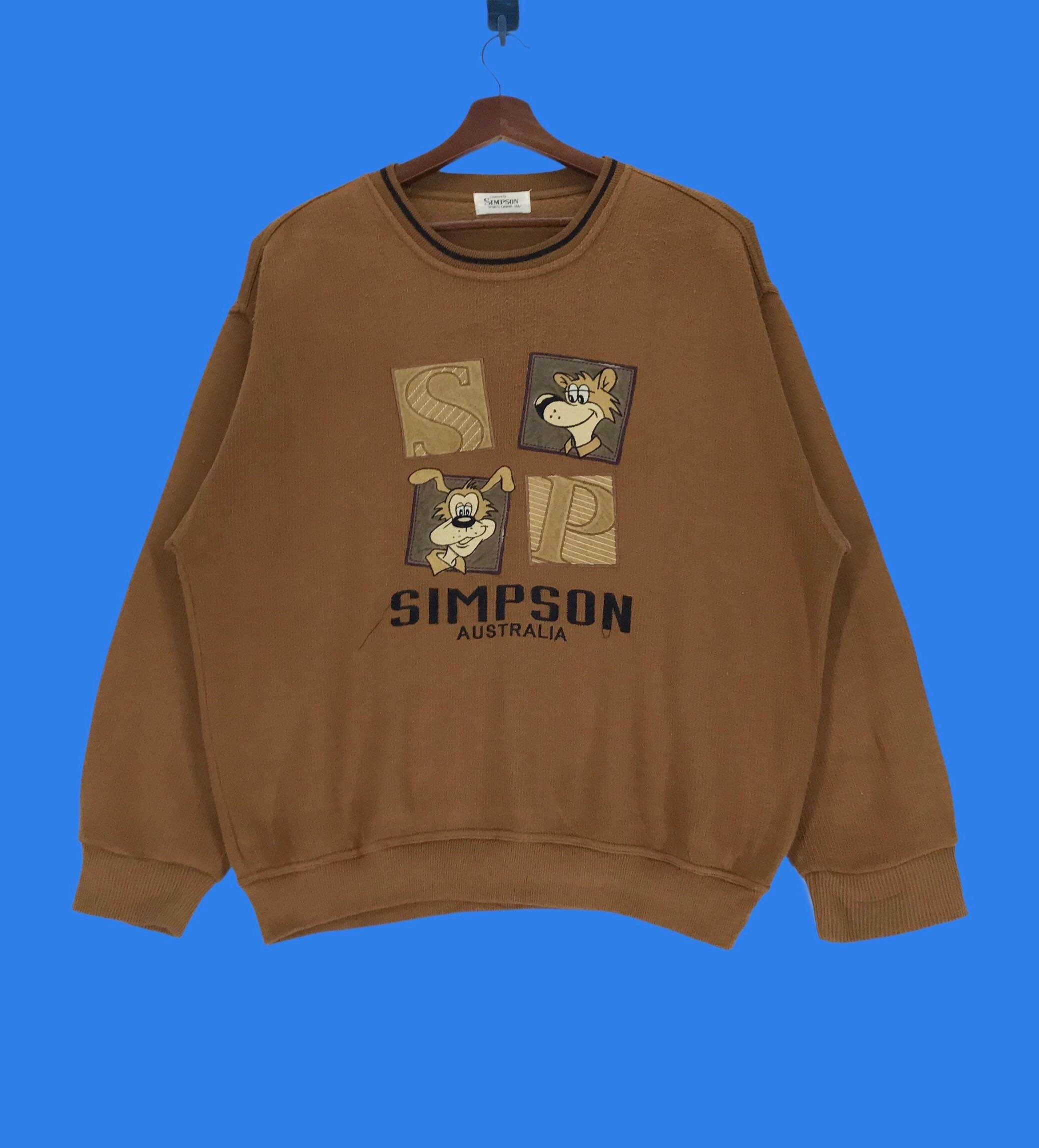 Vintage 90s Simpson Australia Sport Brand Sweatshirt Vintage 90s Simpson Australia Sport Brand Sweatshirt