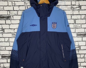 Vintage Umbro Team England Premier Protrainning Windbreaker Size