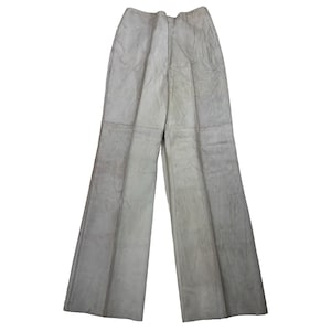 Vintage Loewe Spanish Luxury Fashion Loewe Leather Pants For Women