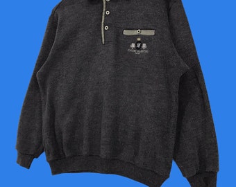 【VALENTINO】1990s Half Jip Logo S/S Knit VALENTINO】1990s Half Jip Logo S/S Knit