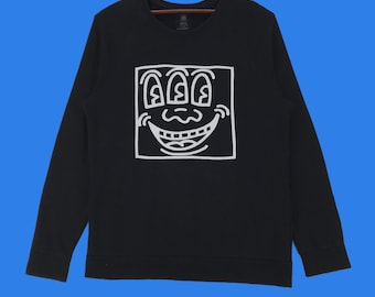 Vintage Keith Haring Big Logo Sweatshirt - Large