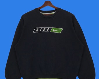 Vintage 90s Nike Sweatshirt, Big Logo Embroidery, Medium