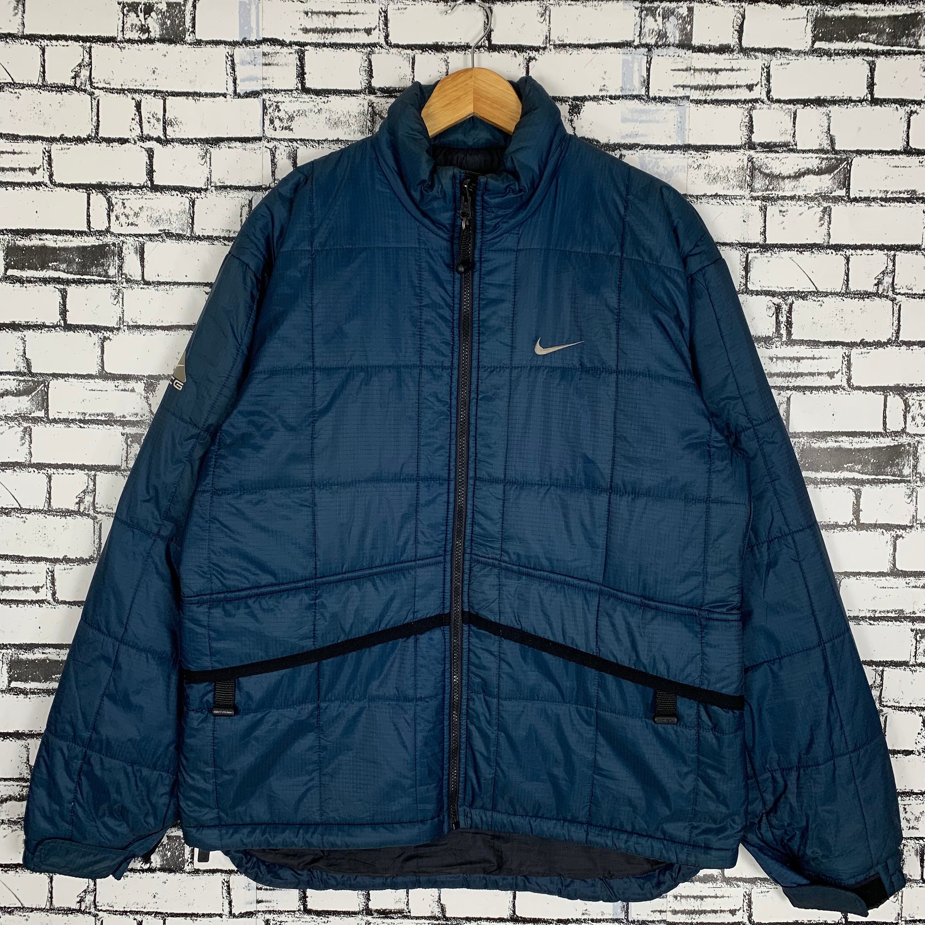 Vintage Nike ACG Puffer Jacket Navy Blue Nike Small ACG Logo