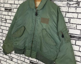 Avirex U.S Flight Bomber Jacket Type Cwu 55p Cold Weather Pilot