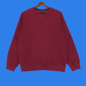 Vintage Nautica American Brand Samll Logo Crewneck Sweatshirt Nautica Pullover Jumper Large Size Vintage Sweatshirt.