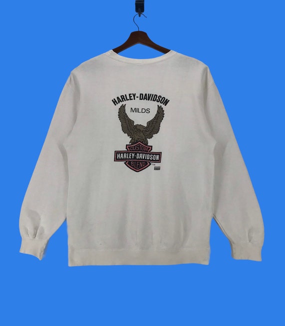 Vintage 90s Harley Davidson Logo Sweatshirt Harley Davidson 